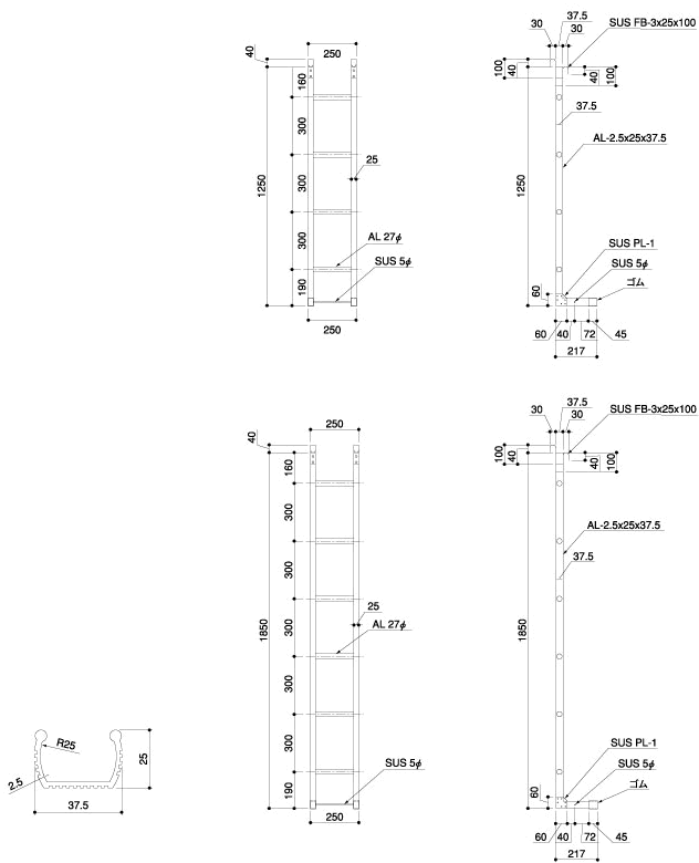 ステンレスタラップの書き方