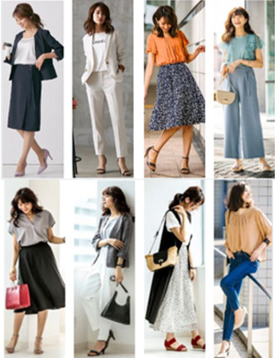 20代女性のオフィスカジュアル・OLの服装ファッション・通勤服ニッセン