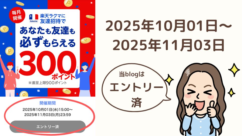 10月最新 楽天ラクマの招待コードで400円！友達紹介キャンペーンを解説