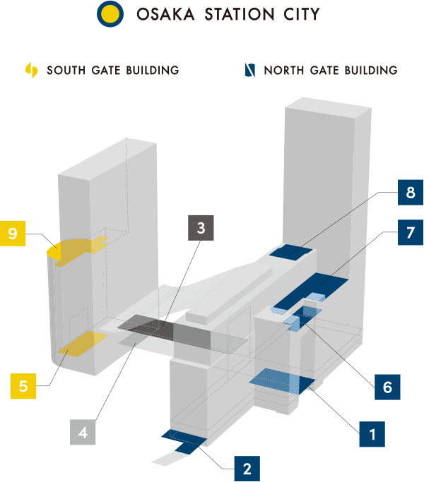 大阪駅ノースゲートビル11階広場を改装 芝生とウッドデッキに - 梅田経済新聞