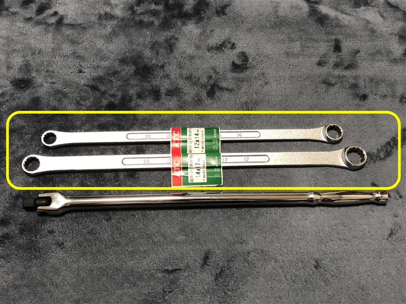 KTC 超ロングストレートめがねレンチ m160-10x12 エヒメマシン