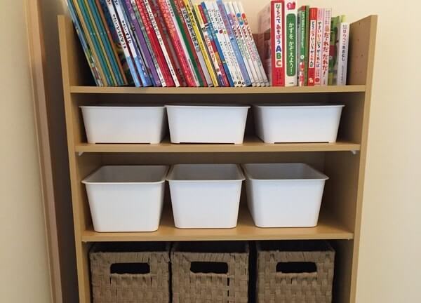 ダイソーのカラーボックス収納アイデア