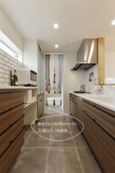 ゴミ箱置き場のないキッチンの、省スペースゴミ箱置き場アイデア