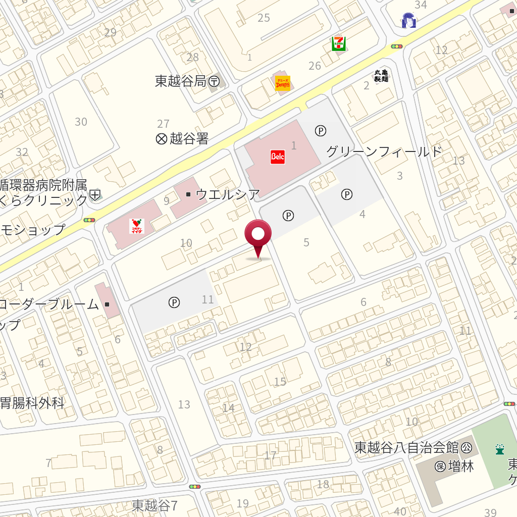 越谷警察署南越谷駅前交番」 越谷市-警察署 交番-〒343-0845 の地図 アクセス 地点情報 - NAVITIME