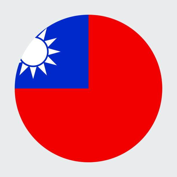 中国国旗と台湾国旗のアイコンセットのイラスト素材FYI08089275ストックフォトの Qlean Market キュリンマーケット