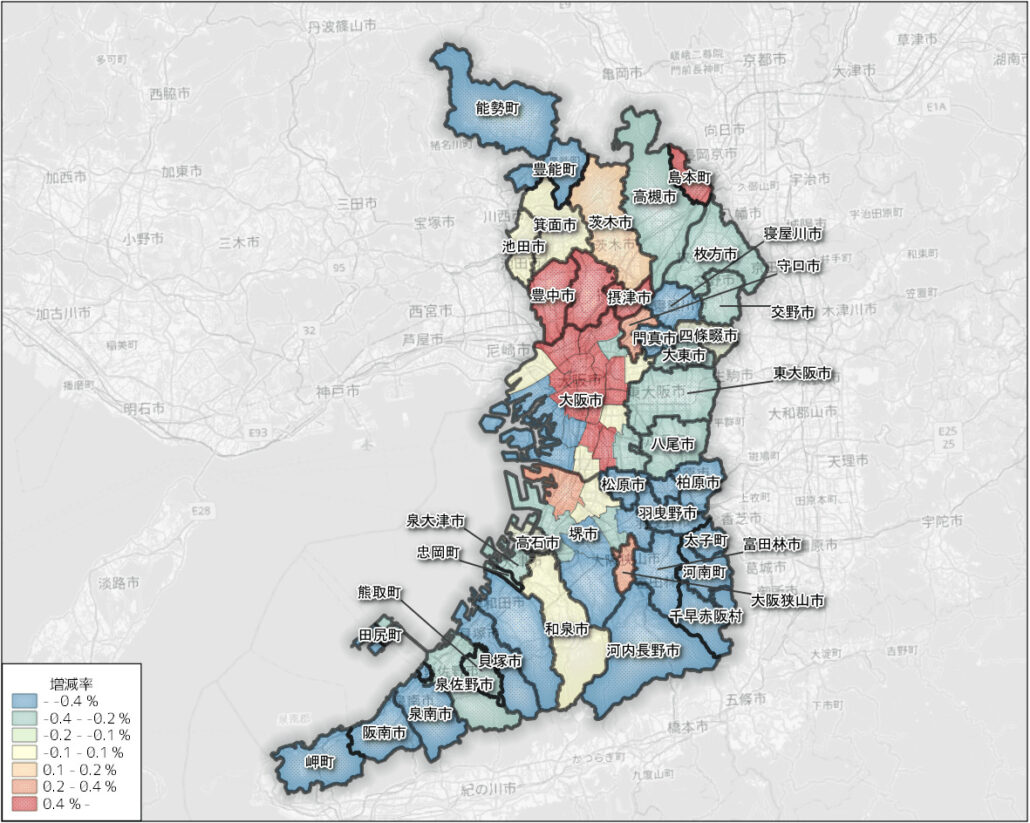 人口増減率とは？MarketPlanner製品サイト