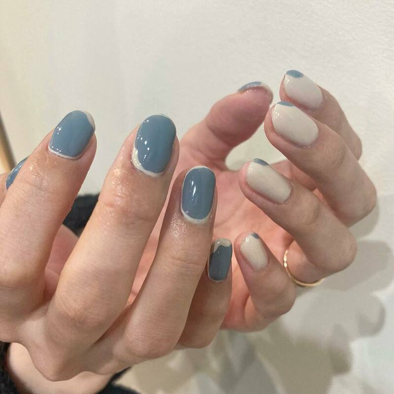 2025年秋トレンド ブルー オフィスのネイルデザイン集人気順510ページ目ホットペッパービューティ