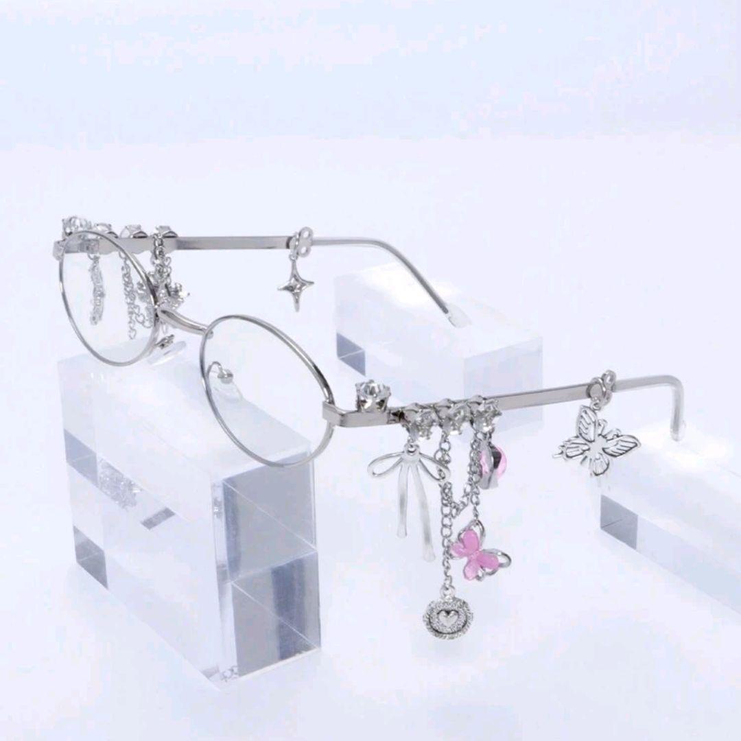 LED 光る メガネ めがね 発光 サングラス ピンク、グリーンの2点セット