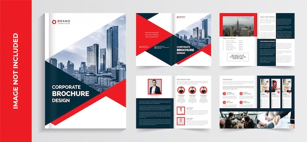 印刷アイデアがある会社案内パンフレット100人のデザイナ