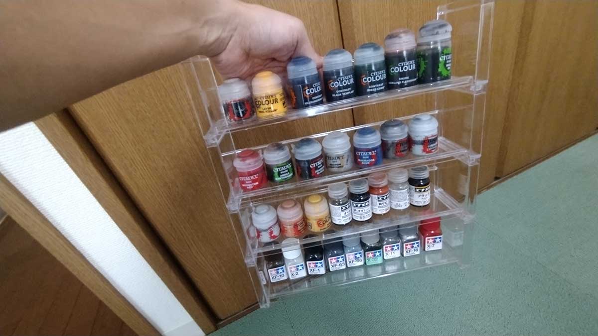 プラモ用の塗料ケースには、ダイソーの「セクションケース 大 15分割」がおすすめOIIOJP