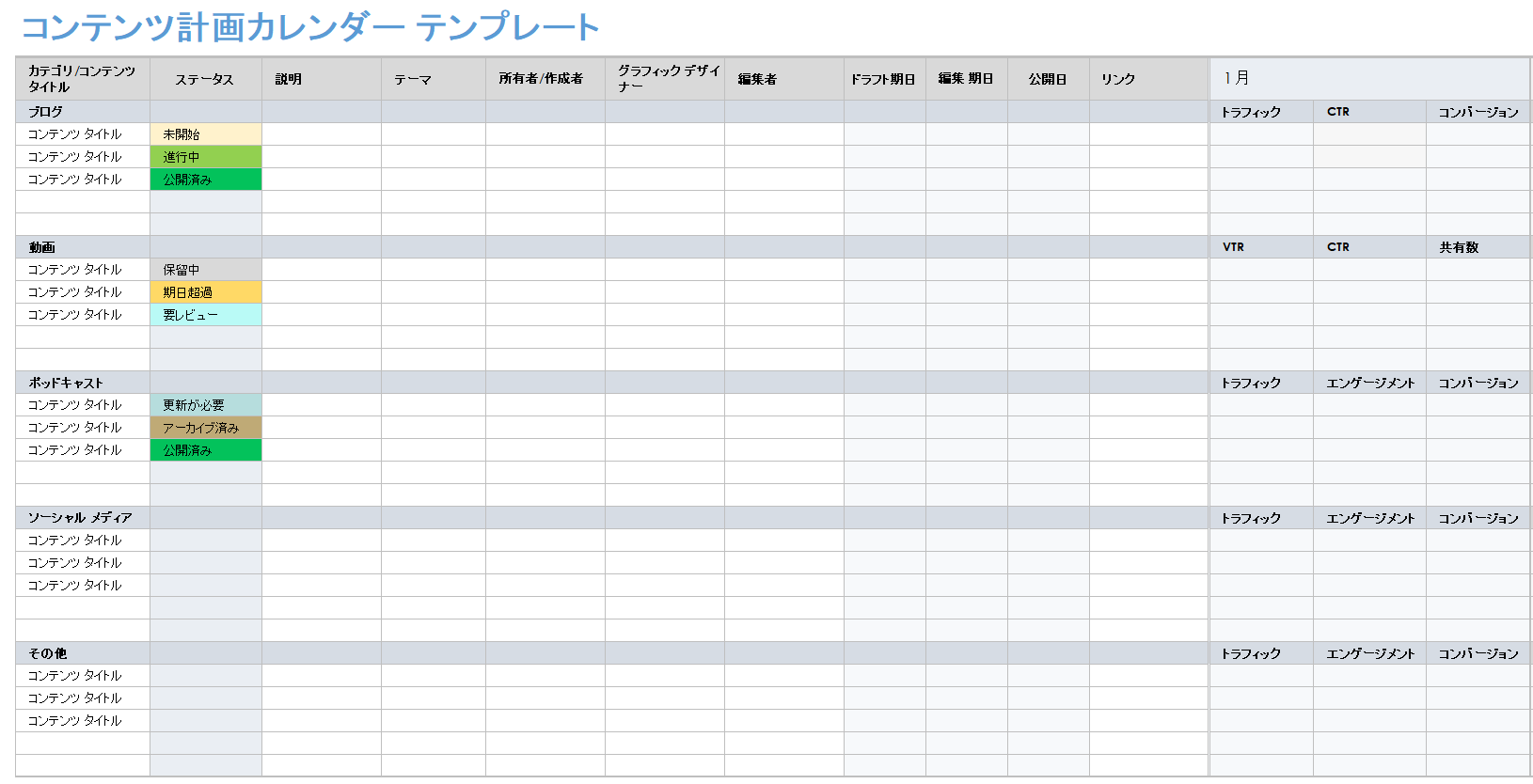 コンテンツカレンダーを活用してSNS投稿を簡単に管理する方法 - Shopify 日本