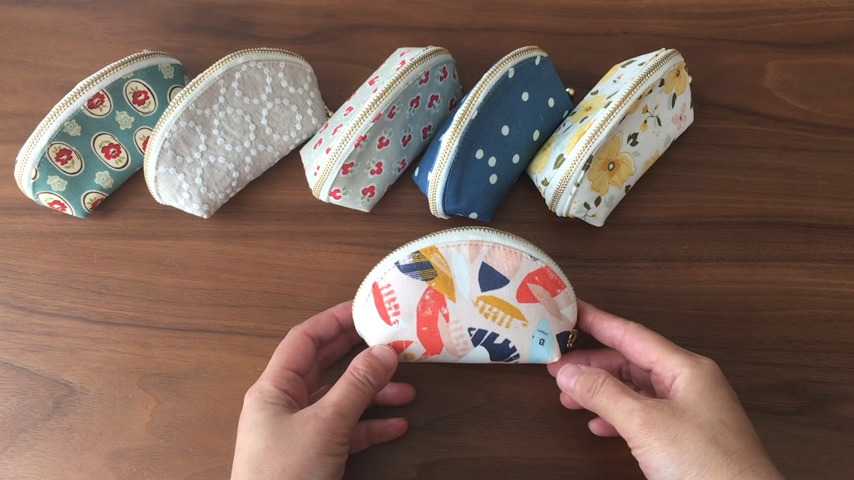 マチ針いらずのファスナーポーチ 無料型紙ダウンロードNUNOTOIRO