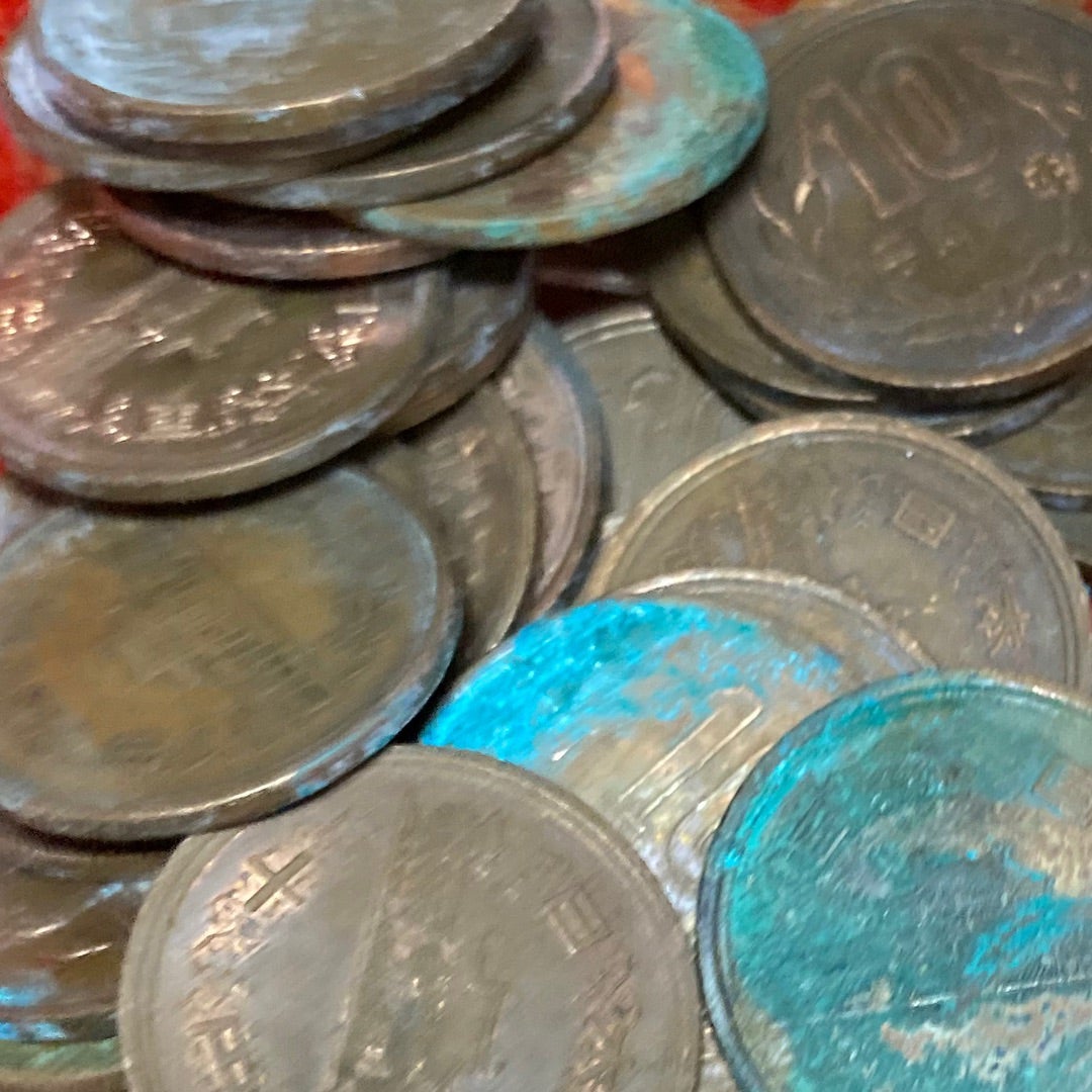 錆びた１０円玉 – イラストノーカ