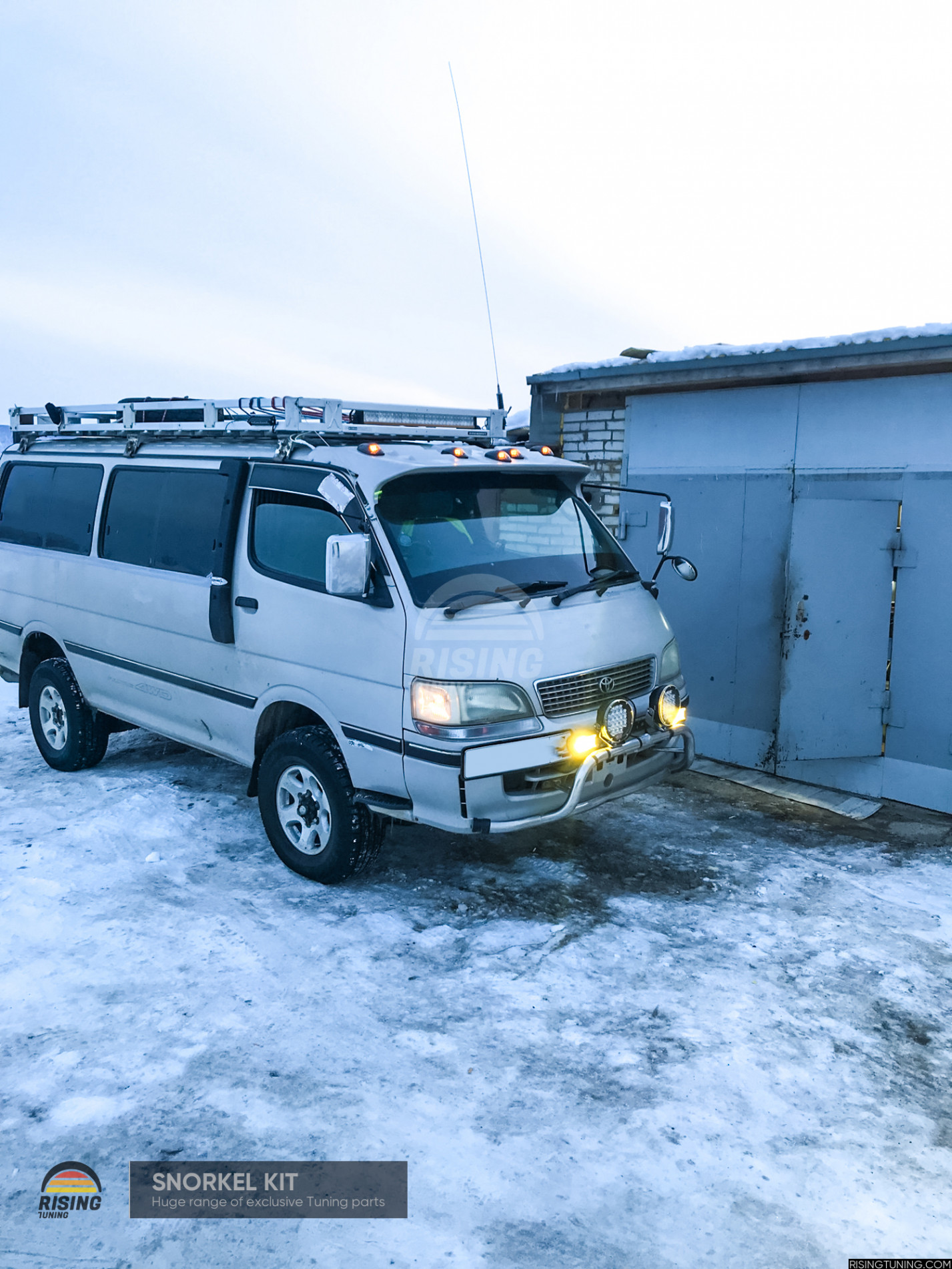 ハイエースにシュノーケルを取付けたのでレビューします