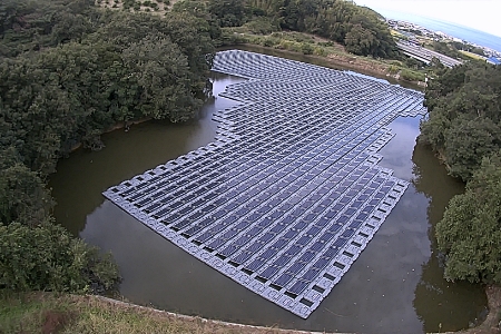 兵庫県姫路市焼野池水上太陽光発電所が稼働しました。 システムギアビジョン