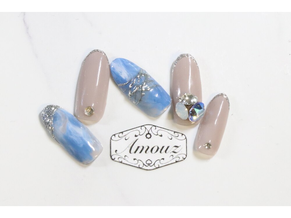 夏 海 女子会 ハンド ワンカラー - Jolieのネイルデザイン No.8904419 ネイルブック