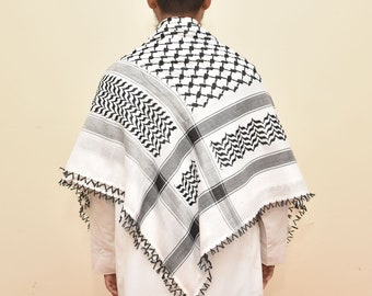 パレスチナ支援 寄付付き クーフィーヤ柄のシュシュcattic