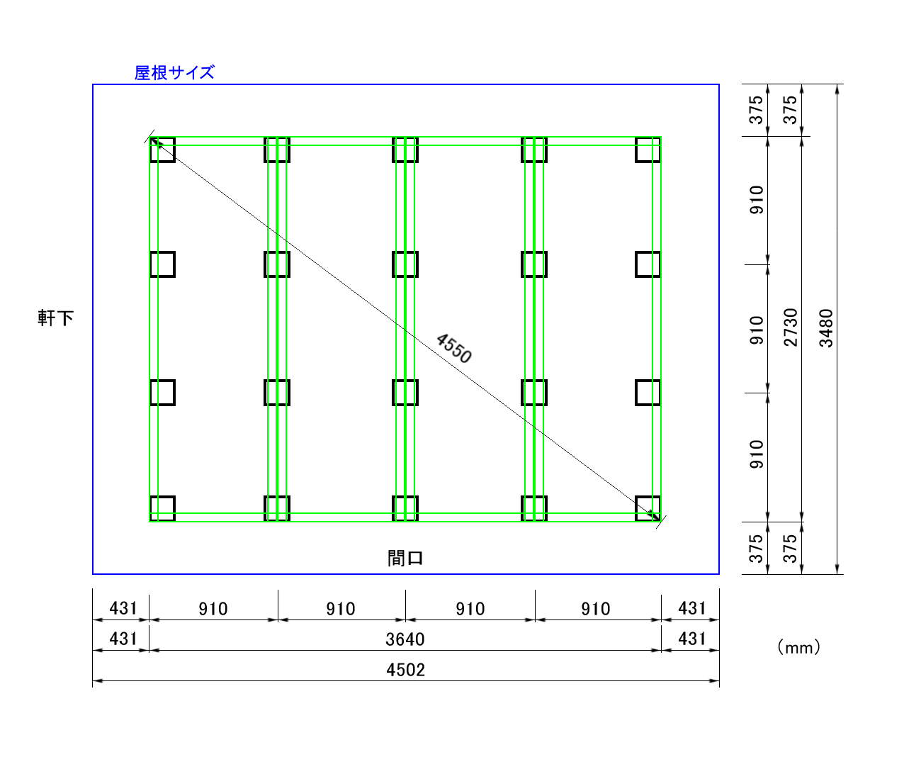 独立基礎ブロック仕様のフェンス│久留米市│エクステリア・外構│e-garden