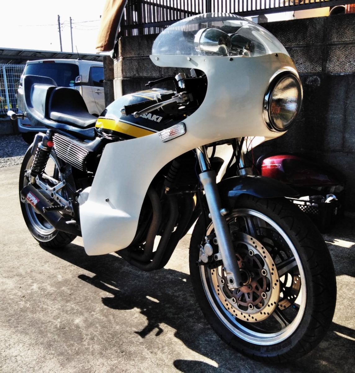 カフェカウル♪カフェレーサーロケットカウル GB250クラブマン SR400 カフェカウル♪カフェレーサ