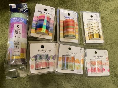 100均ダイソーのマスキングテープコレクションファイル商品一覧・サイズ 100円