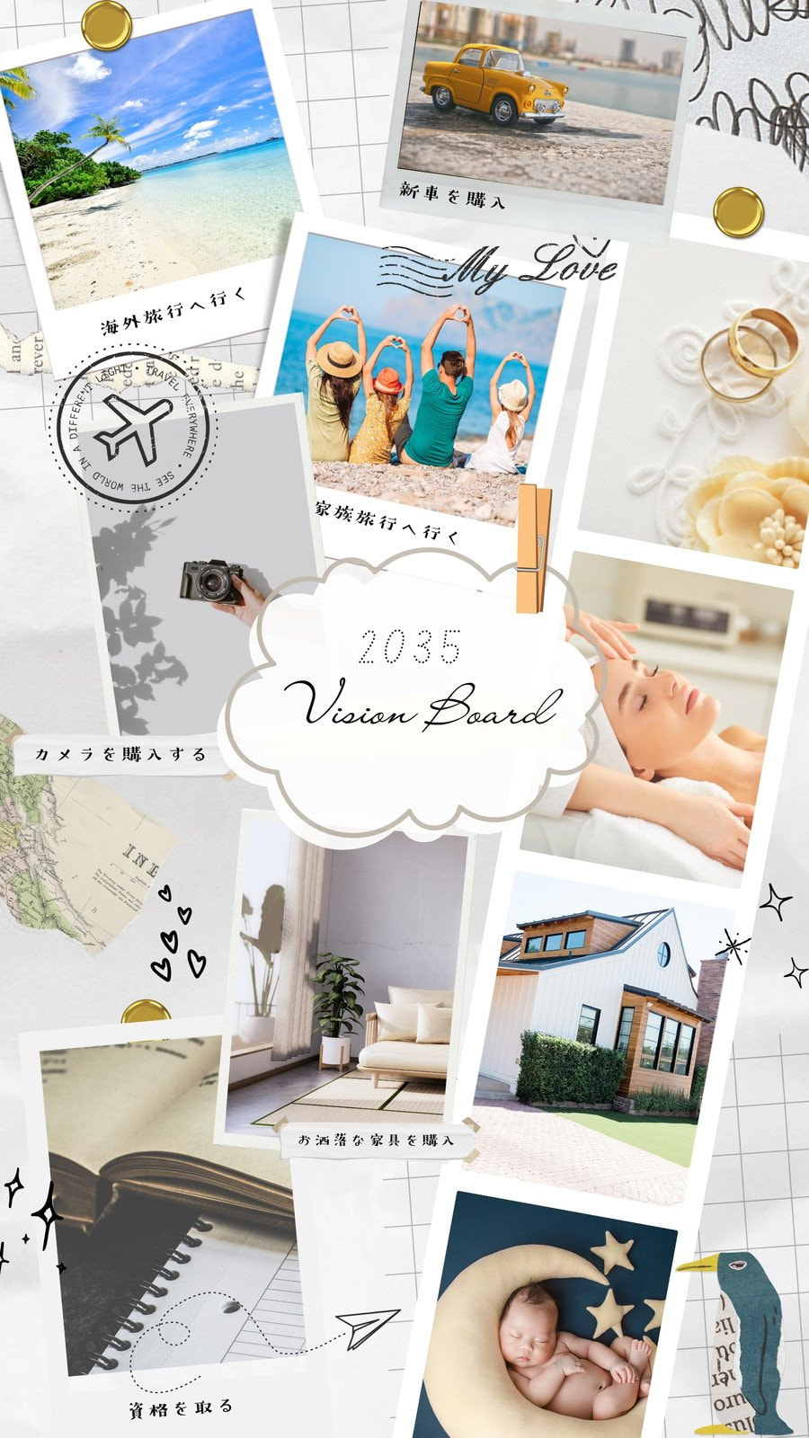 夢が叶う『ビジョンボード』を作ってみた！ - あつく、ゆるく