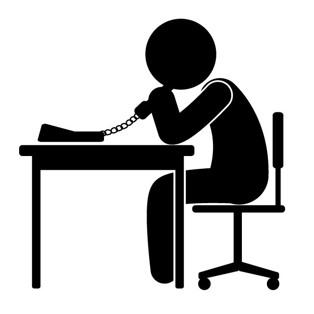 24時間電話サポートのアイコンフリーのアイコンイラスト素材 icon-pit
