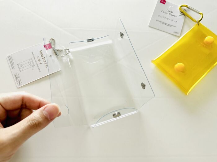 ダイソーのビッグマチ付きクリアポーチを徹底レビュ