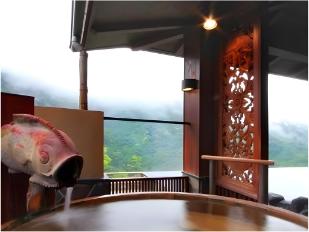 箱根吟遊極上リゾート気分を満喫♪渓谷に抱かれるように佇むオープンテラスに露天風呂付客室をご用意。 パーソナリップ箱根・湯河原 露天風呂付和室６８平米露天風呂付禁煙夕・朝食付近畿日本ツーリスト