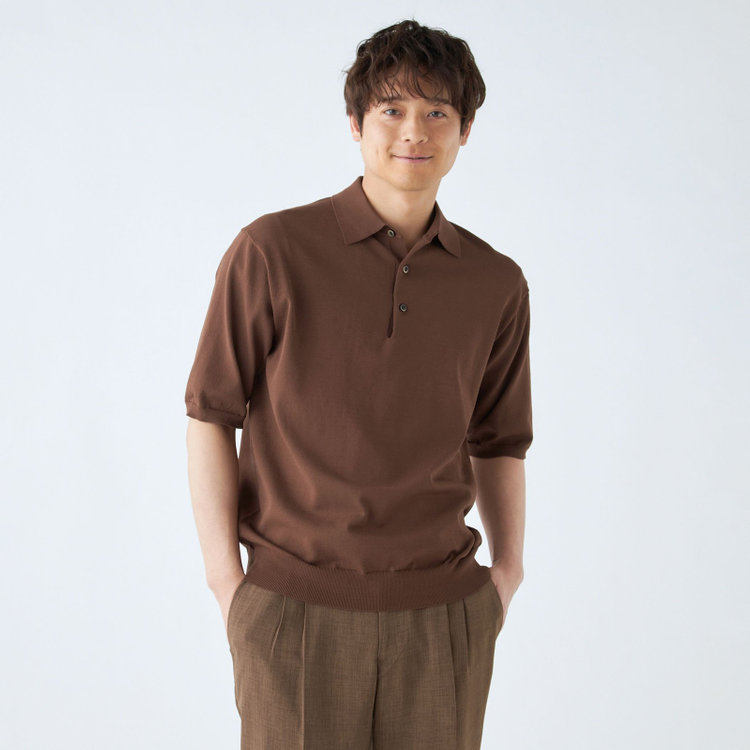 コットンカノコMOFポロシャツ アイコンポロシャツトップス Paul Stuart ポール・スチュアート のファッション通販 - SANYOONLINE STORE三陽商会