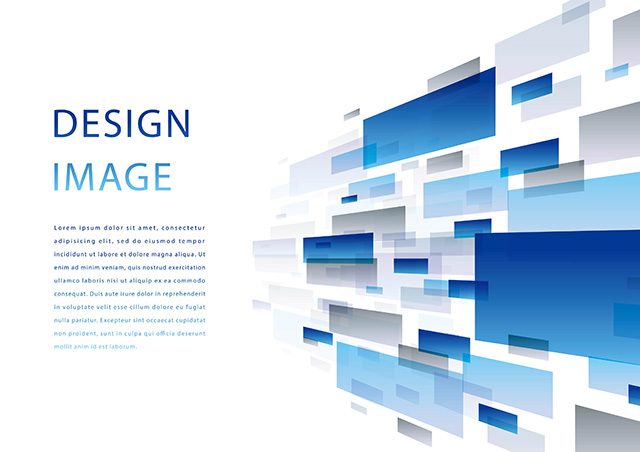 青背景のシンプルなビジネス向けプレゼンテーションプレートの無料プレゼンテーションテンプレート 14198 - デザインAC