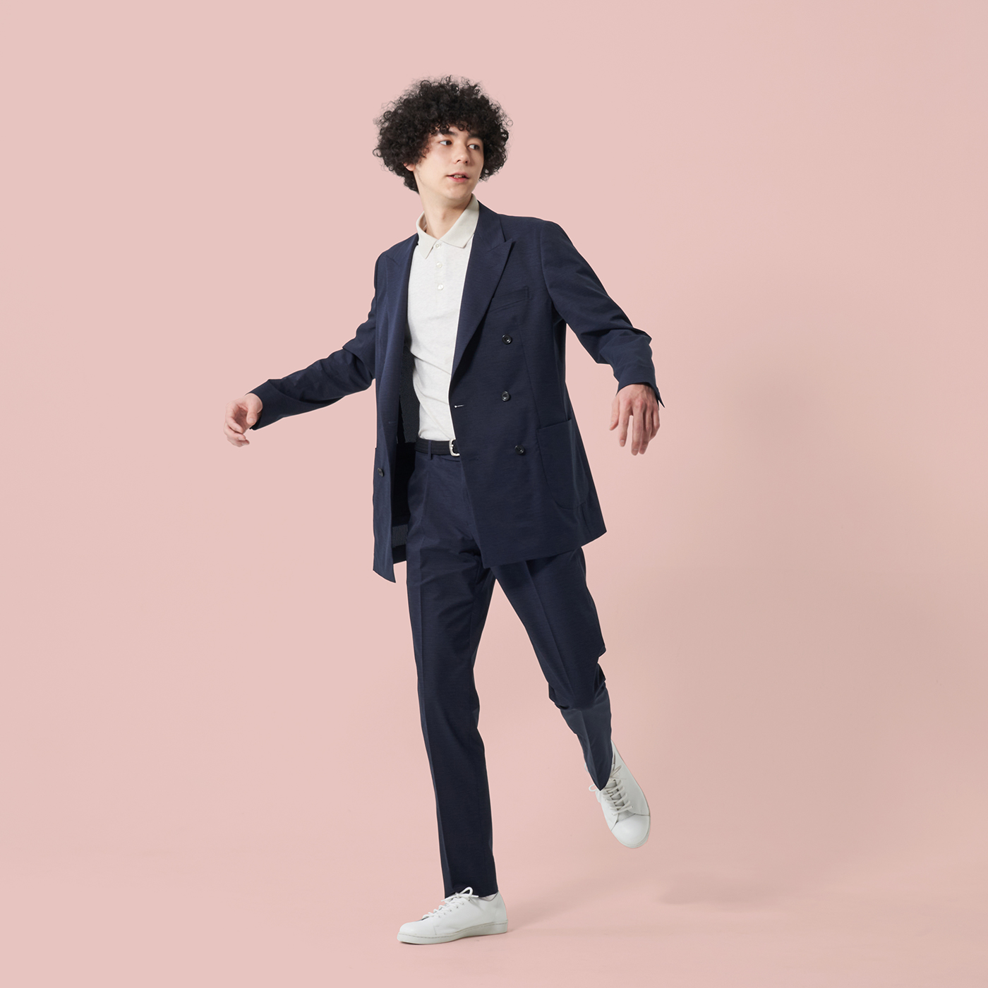 メンズポロシャツとジャケットのビジネスおしゃれコーデ例ビジネス・オフィス・スマートカジュアル専門通販