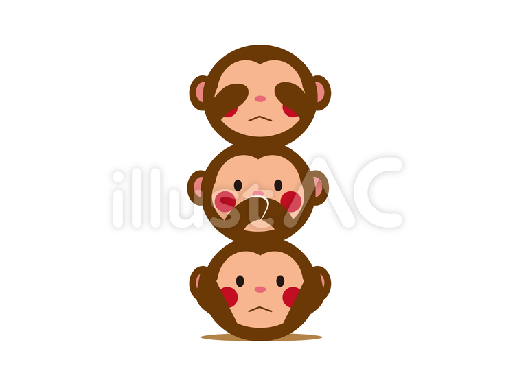 期間限定 見ざる言わざる聞かざる - 雑貨屋 hina