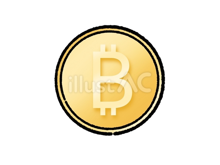 仮想通貨のビットコインの無料イラストイラストセンタ