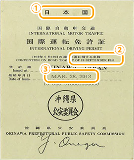 ホームメイト 国際運転免許証レンタカー用語辞典