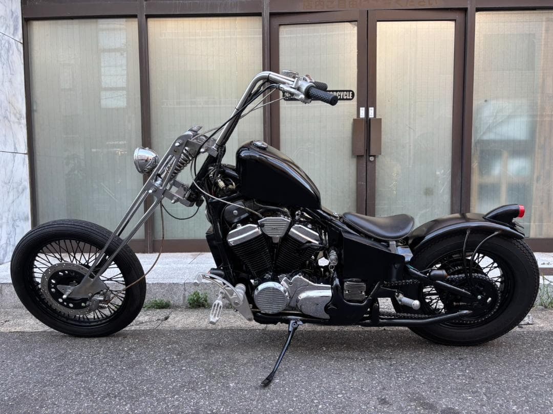 ホンダ スティード400VLS マットブラック フルカスタム車 STEED400VLS 車検 2023年2月2日