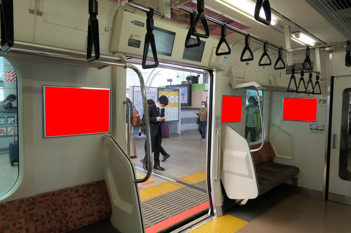 ドア横ポスター 都営 新宿線株式会社春光社交通広告代理店