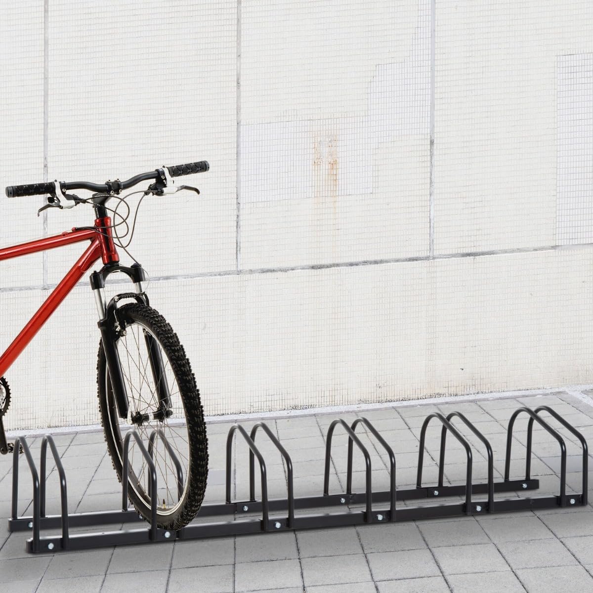 自転車 スタンド 転倒防止 1台用 自転車 ラック サイクルラック 駐輪スタンド 自転車スタンド 強風 駐輪場 スタンド 駐輪 スタンド 自転車置き場屋外 倒れない 前輪式 床付け ロードバイク クロスバイクS7型 送料無料