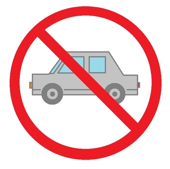 通行禁止の張り紙 - Excelで作成した無料テンプレートのダウンロード