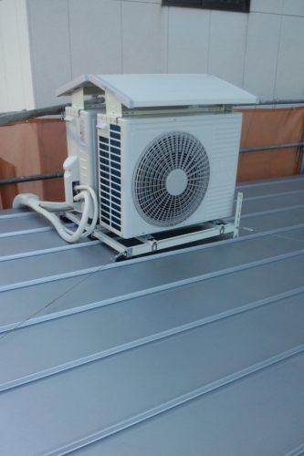 エアコン室外機の日差し避けを１００均素材で安く簡単に作ったら、効果抜群だった話│麒麟Room