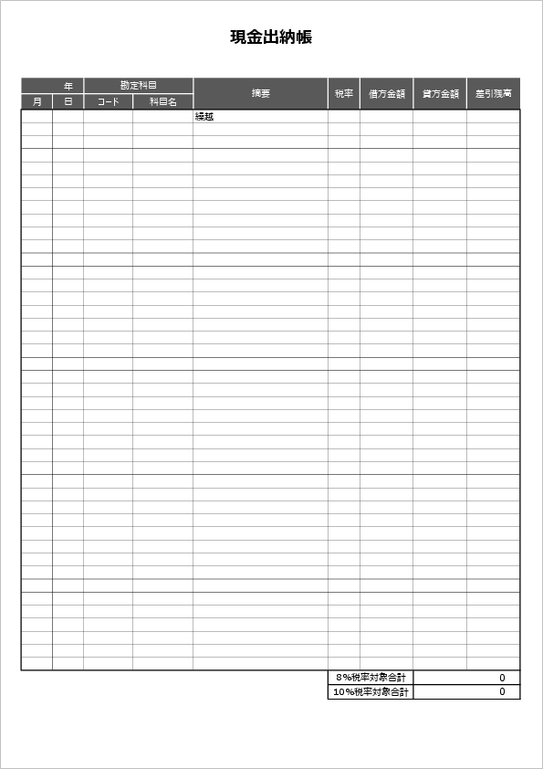 エクセルを使った現金出納帳 金銭出納帳 の作り方Office Hack