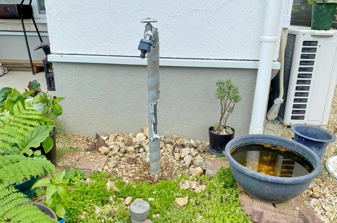 立水栓をリメイク～パート1ＤＩＹで理想のお家作り～*