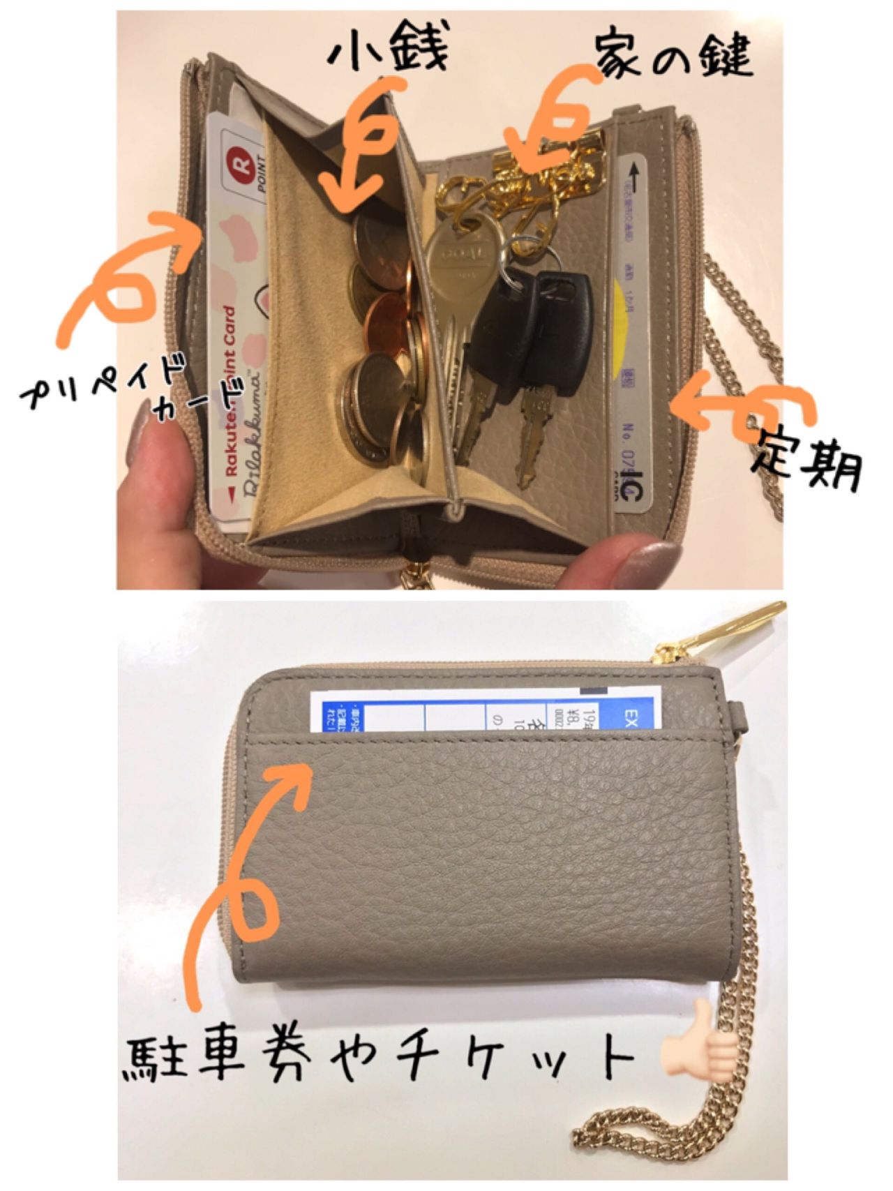 ATAOの全てを込めたミニ財布 milimoケリー・ボタニカルグリーン