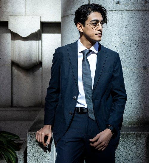 大きいサイズ EDWIN エドウィン デニスラ スリムテーパードパンツ ネイビー千鳥 38～46インチ 送料無料アイテムで選ぶ,パンツ,カジュアルパンツ,デザインパンツ大きいサイズの専門店ビックリベロ本店