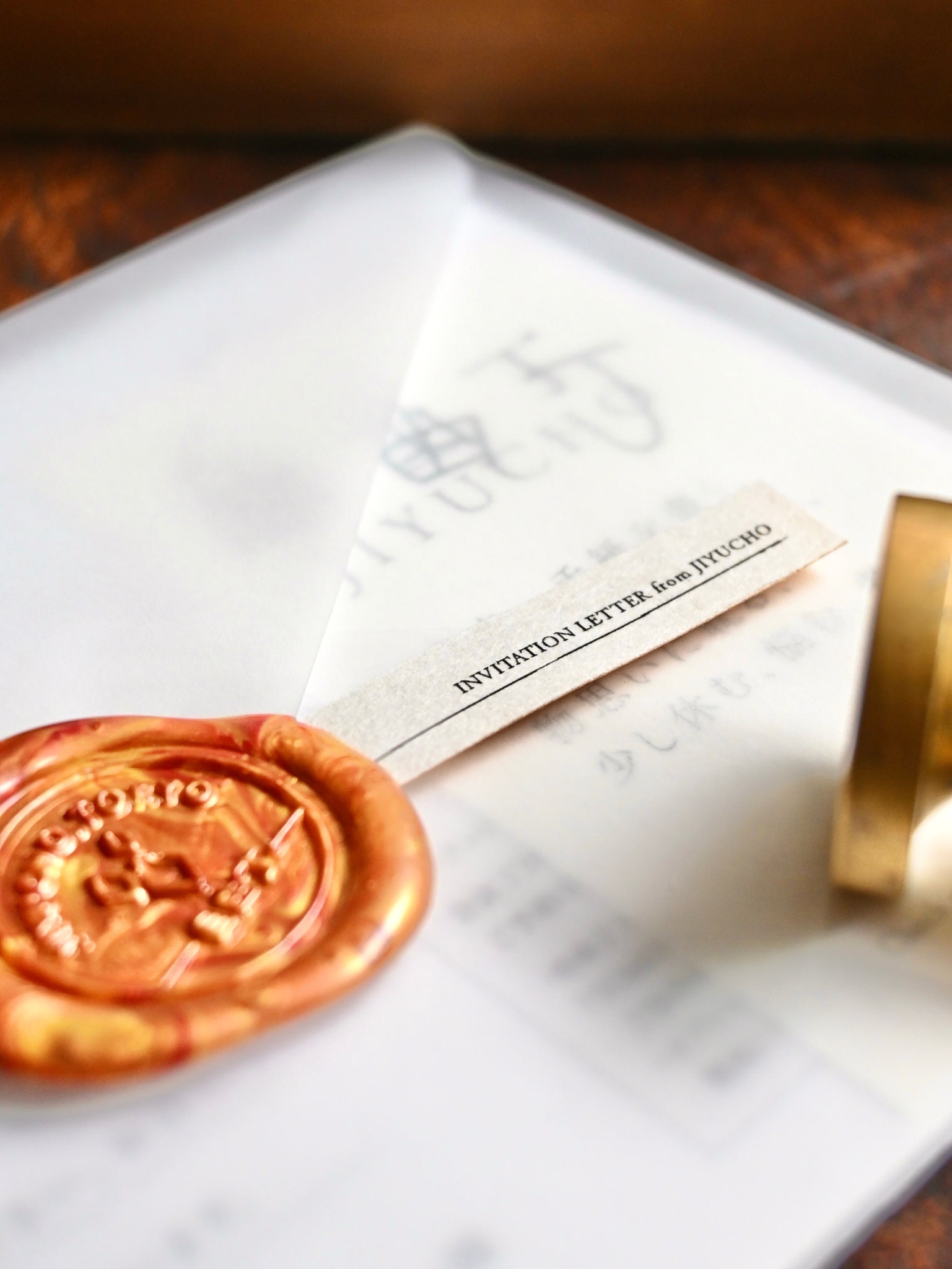 高級招待状用のヴィンテージ金箔封筒 エレガントなステーショナリー – Stamprints
