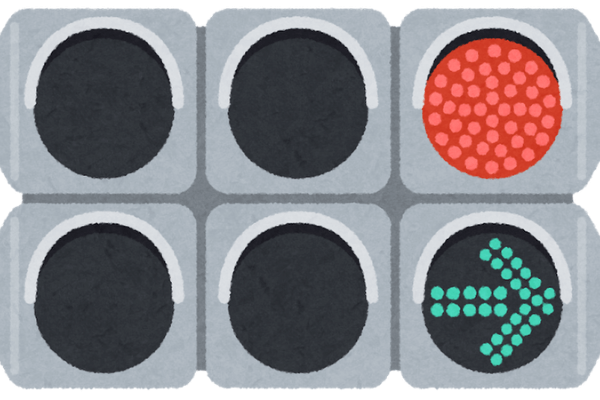 福岡県警察 直進左折右折を矢印信号で分離することについて