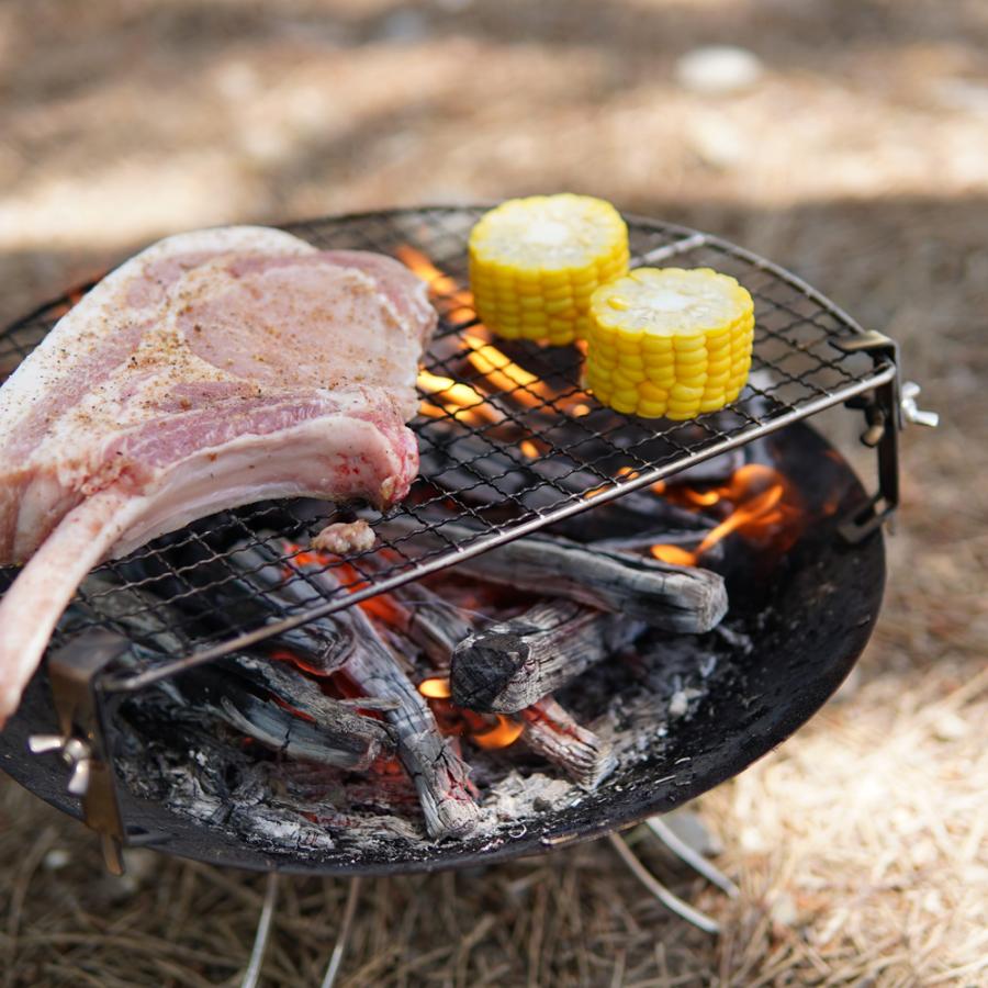 コールマンファイヤーディスクで直火調理にぴったりの五徳グリルを見つけた！ - ぽにろぐ