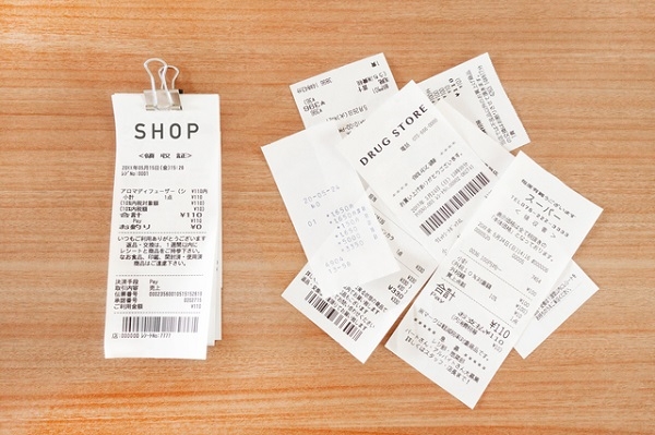 確定申告に向けて、領収書やレシートの整理術 w スキットマンやまむブログ