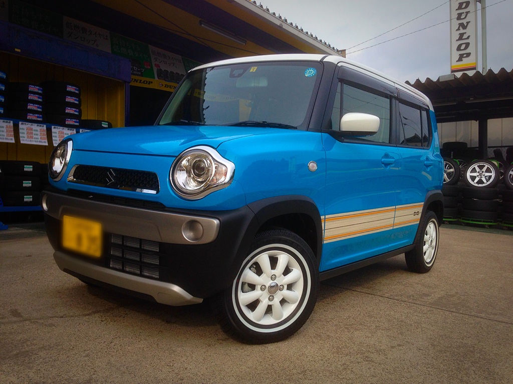 ハスラー、純正15インチ⇒13インチへインチダウン OKWAVE