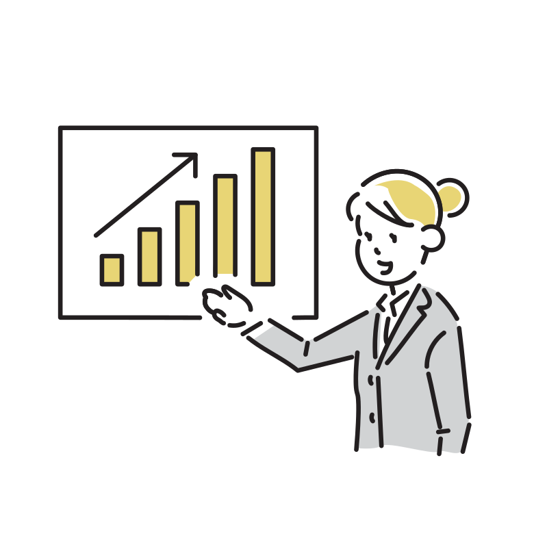 プレゼンをしている女性と話し合う社員 10179012825 の写真・イラスト素材アマナイメージズ