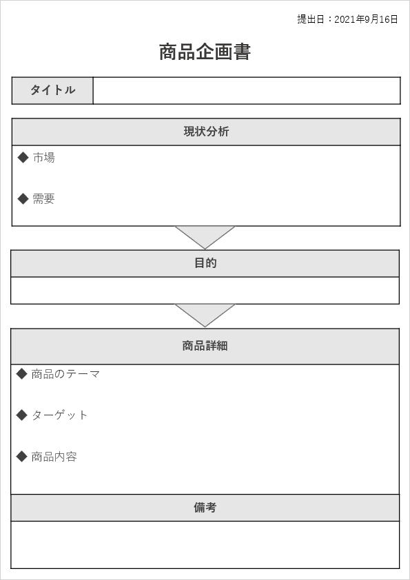 企画書・提案書の無料テンプレートと基本構成 見本付きAdobe